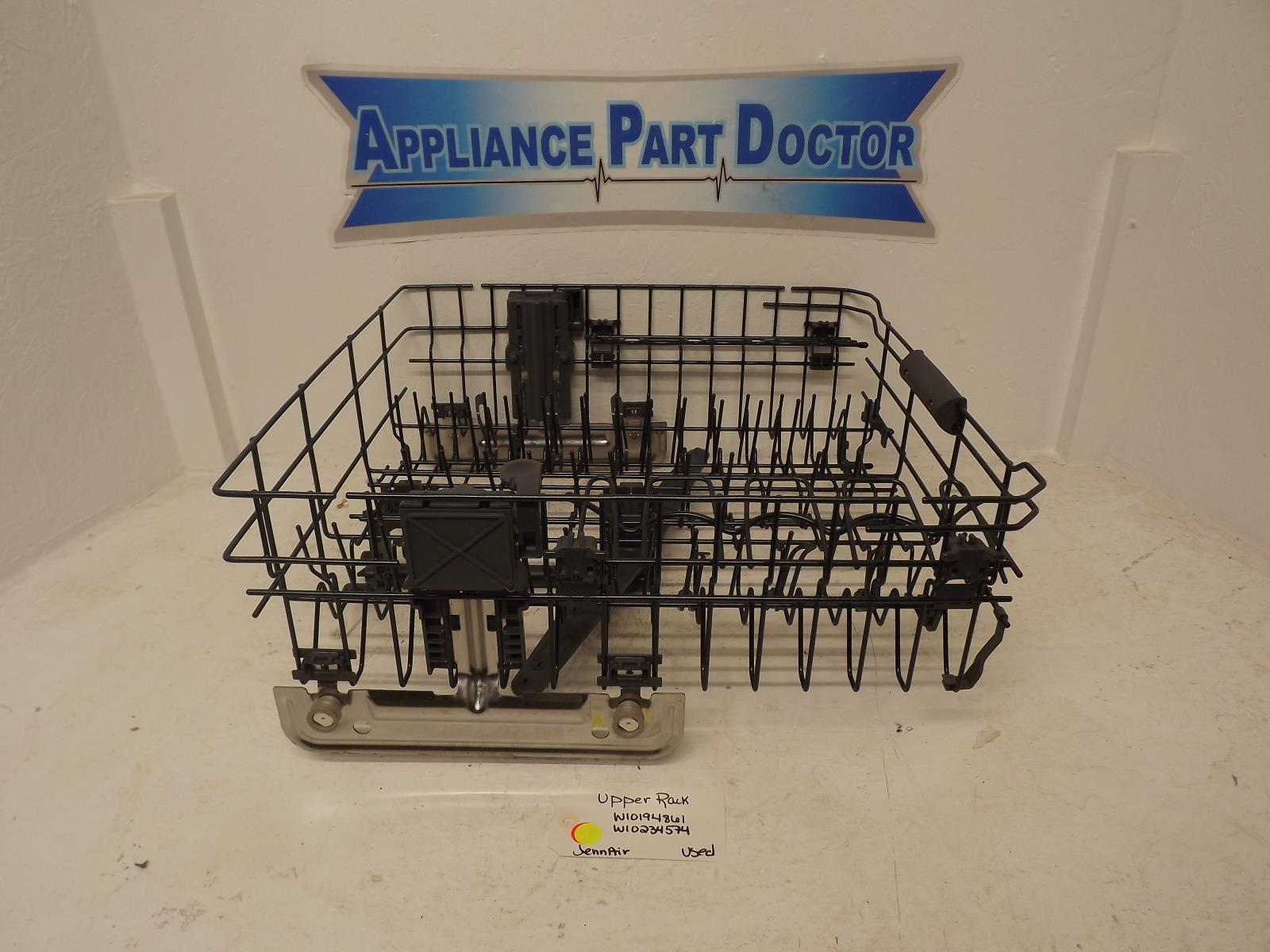JennAir Dishwasher W10194861 W10234574 Upper Rack Used JennAir Dishwasher W10194861 W10234574 Upper Rack Used